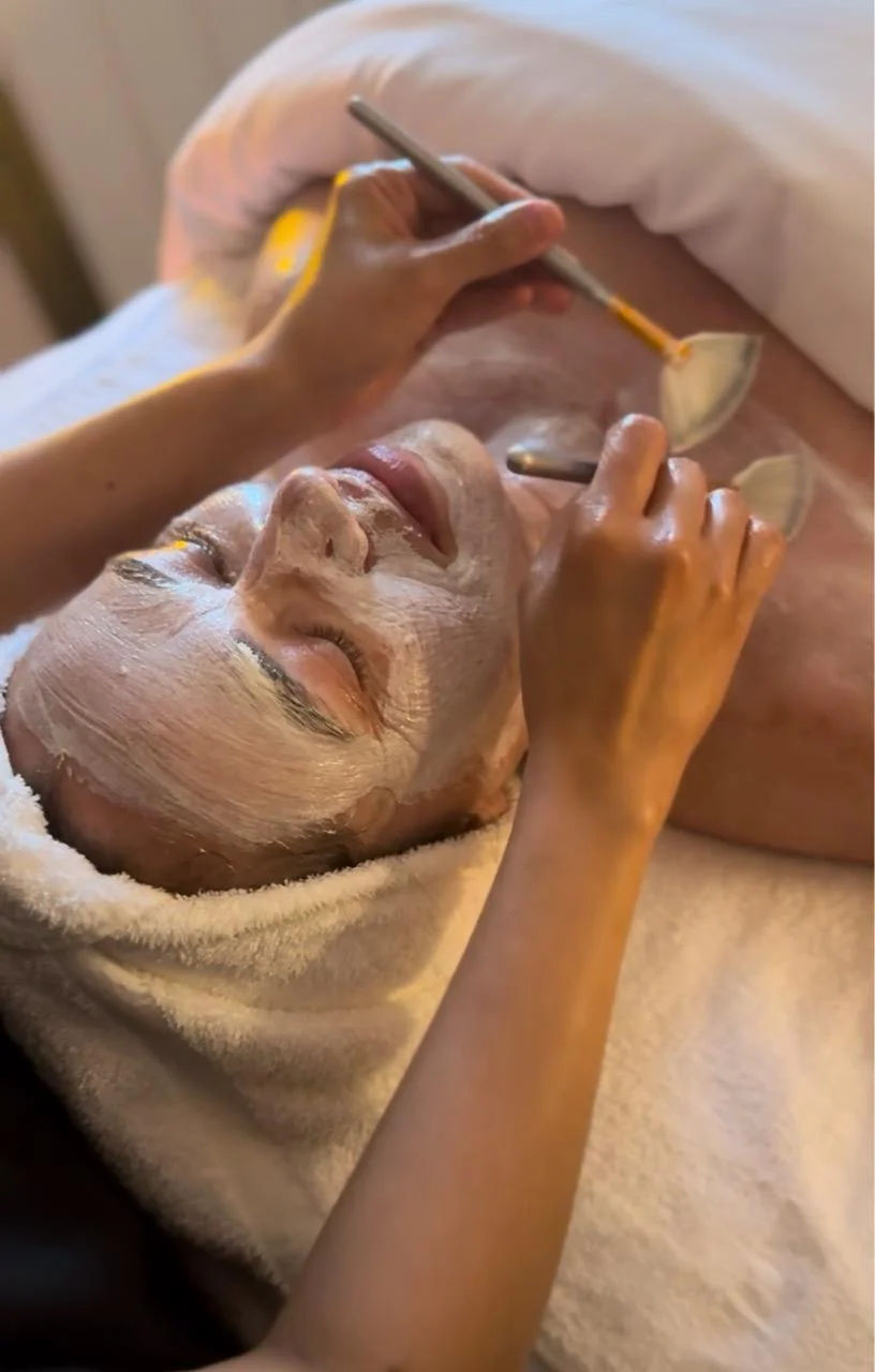 A gentle facial treatment